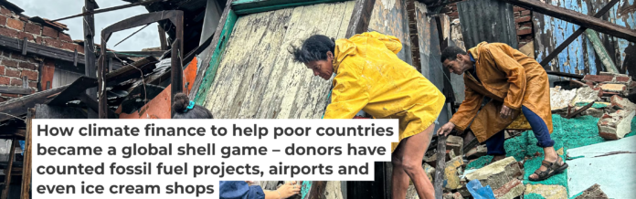 Climate finance is meant to help low-income countries adapt to climate change and recover from disasters like Hurricane Melissa. Yamil Lage/AFP via Getty Images